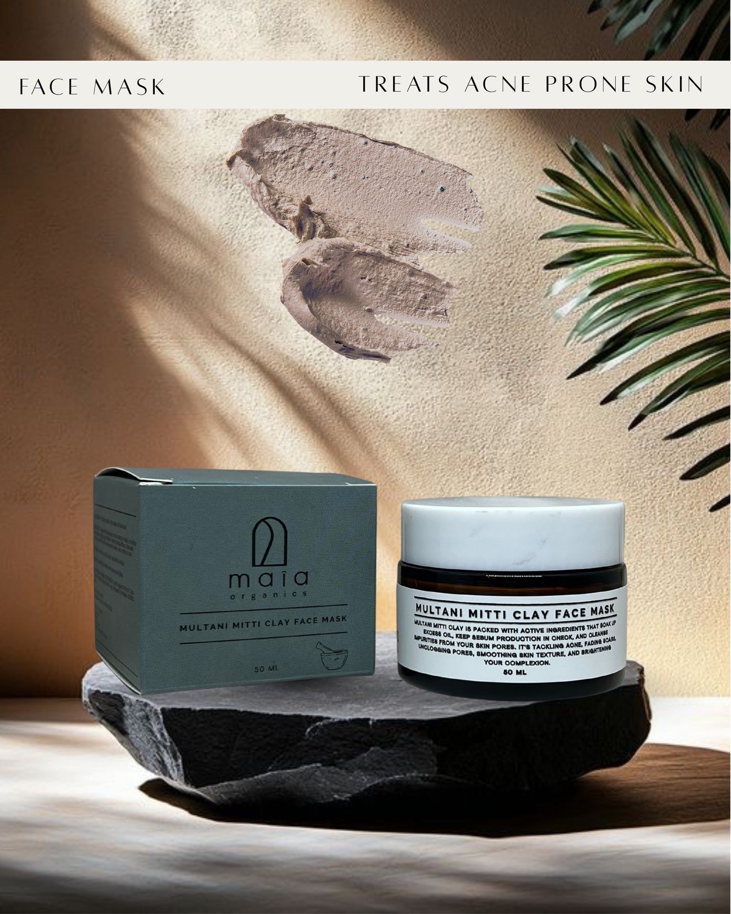 Multani Mitti clay face mask