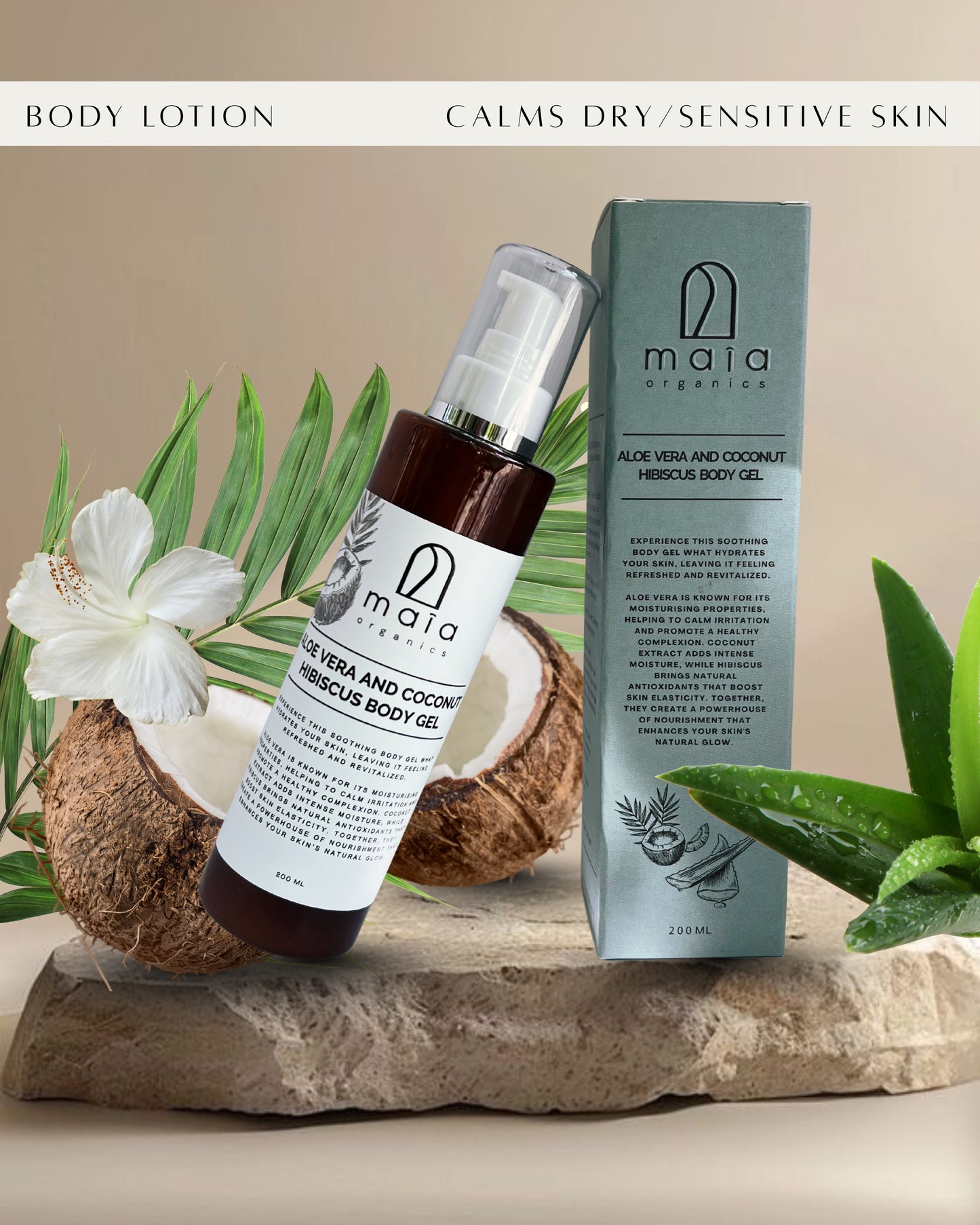 Aloe Vera & Coconut Hibiscus body gel