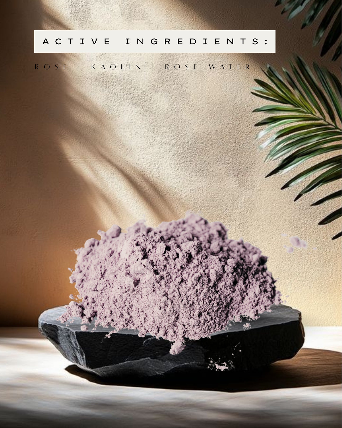 Rose clay & Kaolin face mask